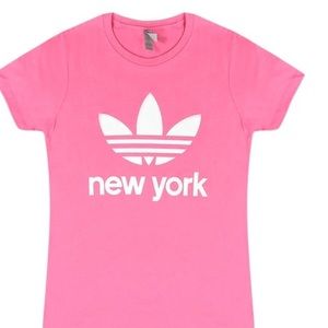 💖🤩PINK ADIDAS TEE